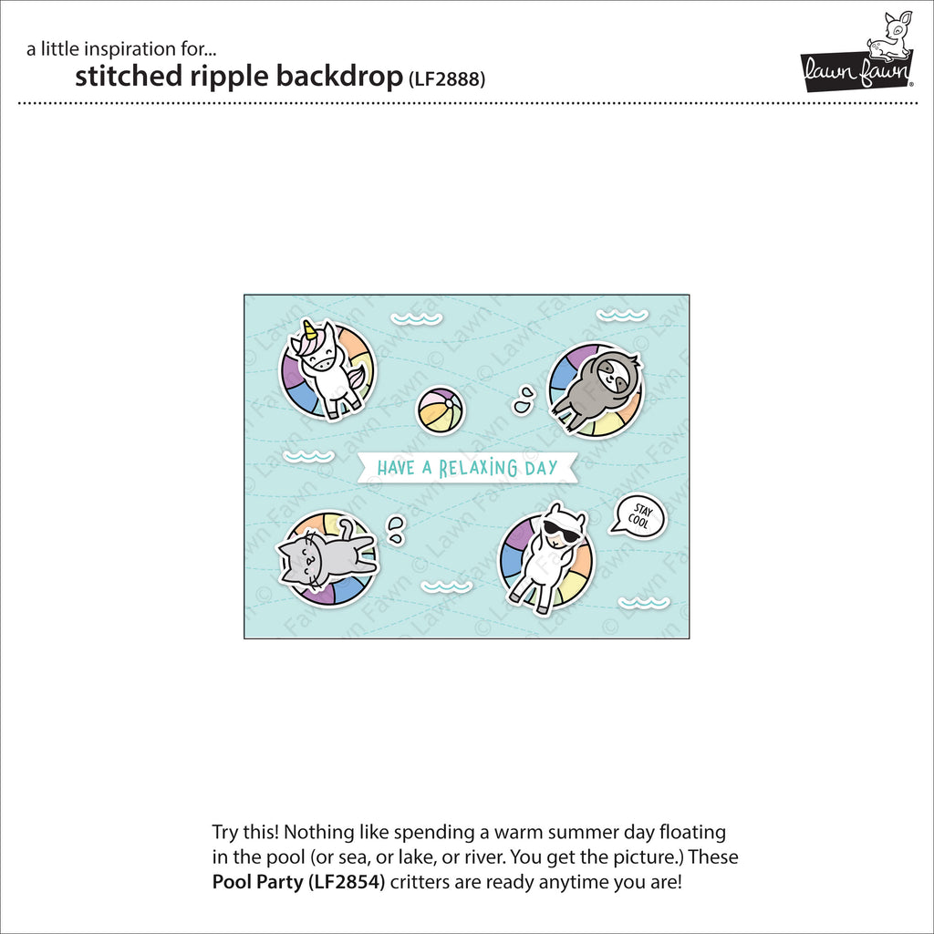 Stitched Ripple Backdrop - Lawn Cuts Stitched Ripple Backdrop - Lawn Cuts