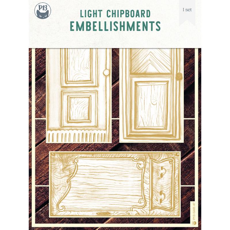 05 - Light Chipboard Embelishments - The Garden of Books