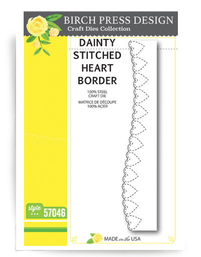 Dainty Stitched Heart Border