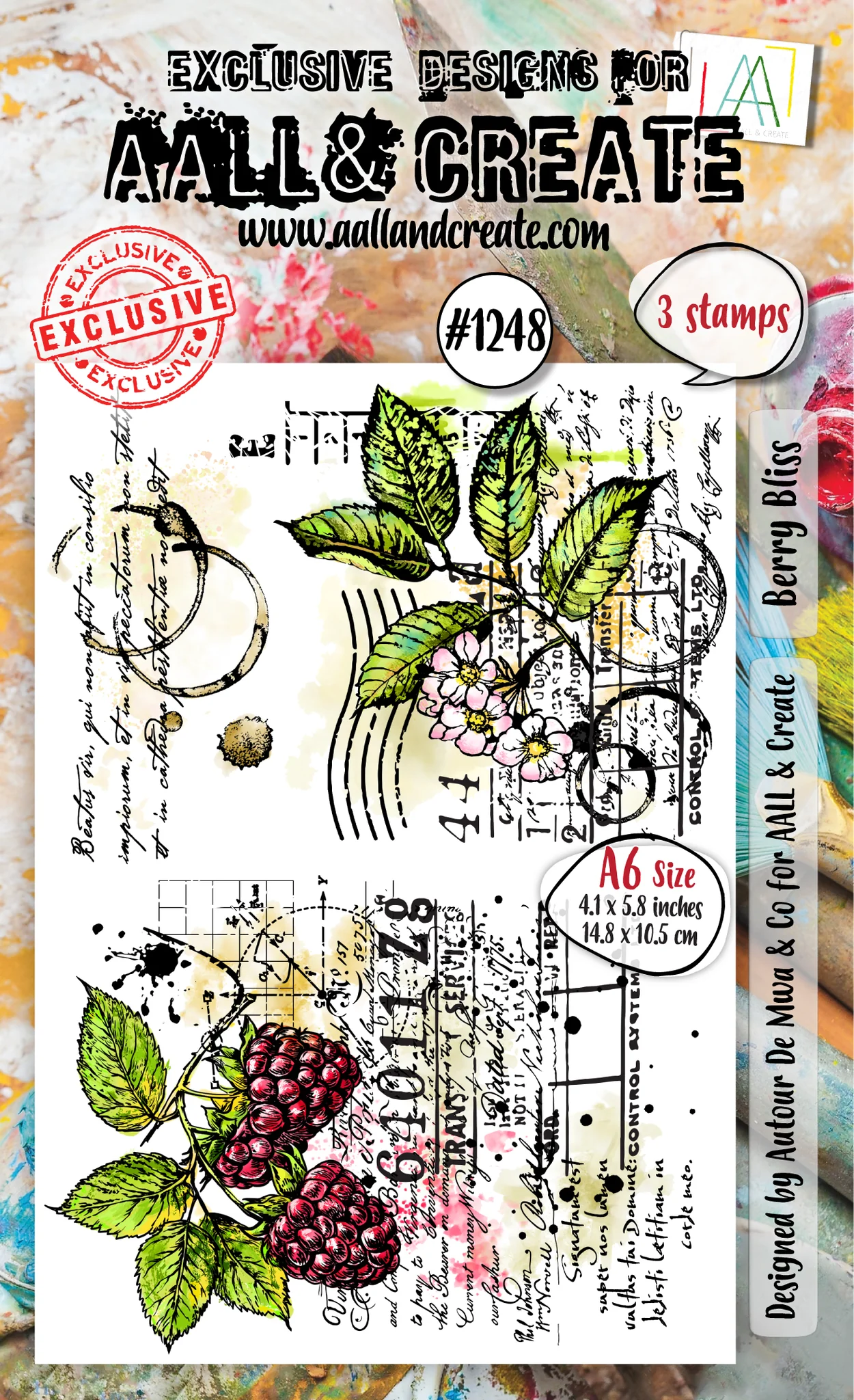 Berry Bliss - #1248 - A6 Stamp Set Berry Bliss - #1248 - A6 Stamp Set