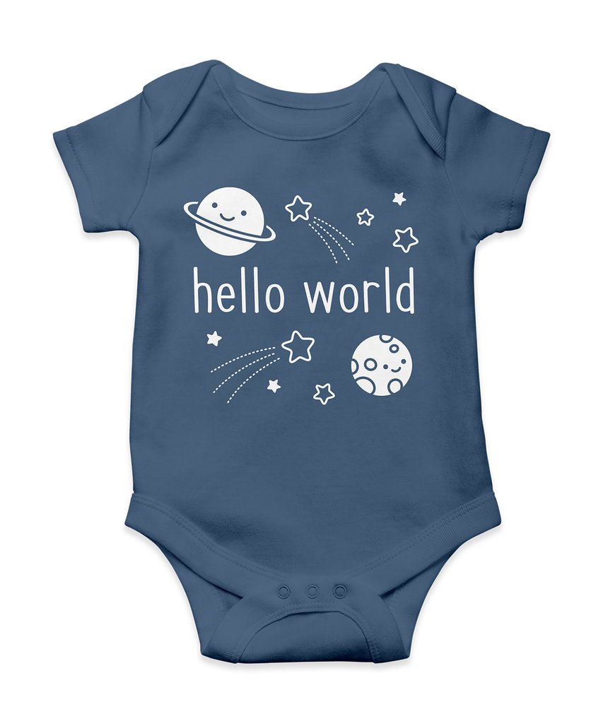Hello World Onesie - 12 - 18 months