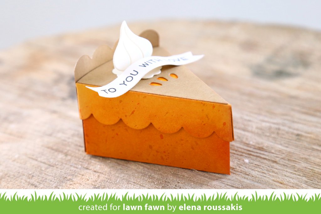 Cake Slice Box Pie Add-On - Lawn Cuts