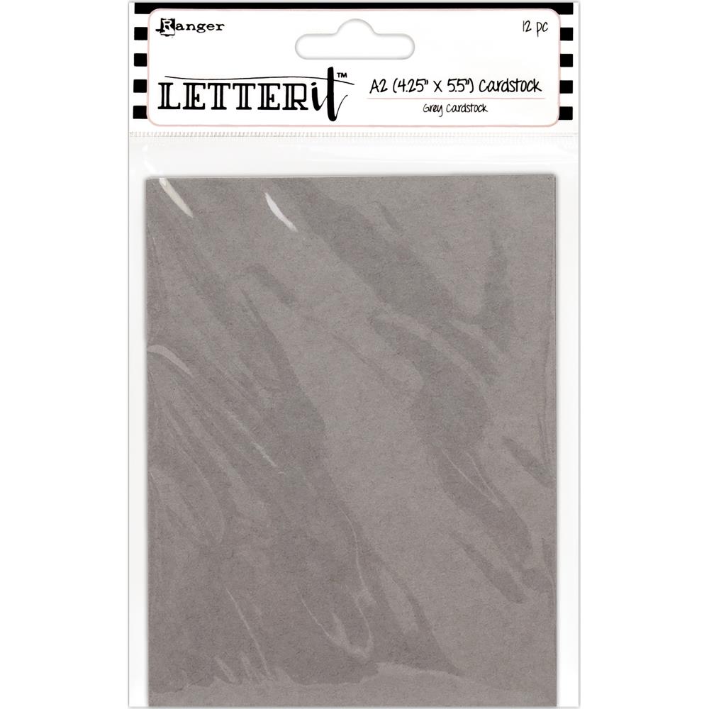 Grey - Letter It Cardstock 4.25"X5.5"