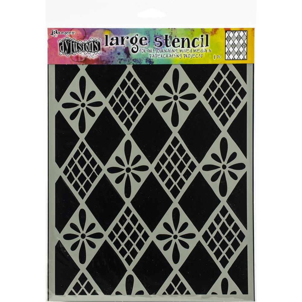 Diamonds Are Forever - 9x12" - Dyan Reaveley's Dylusions Stencils