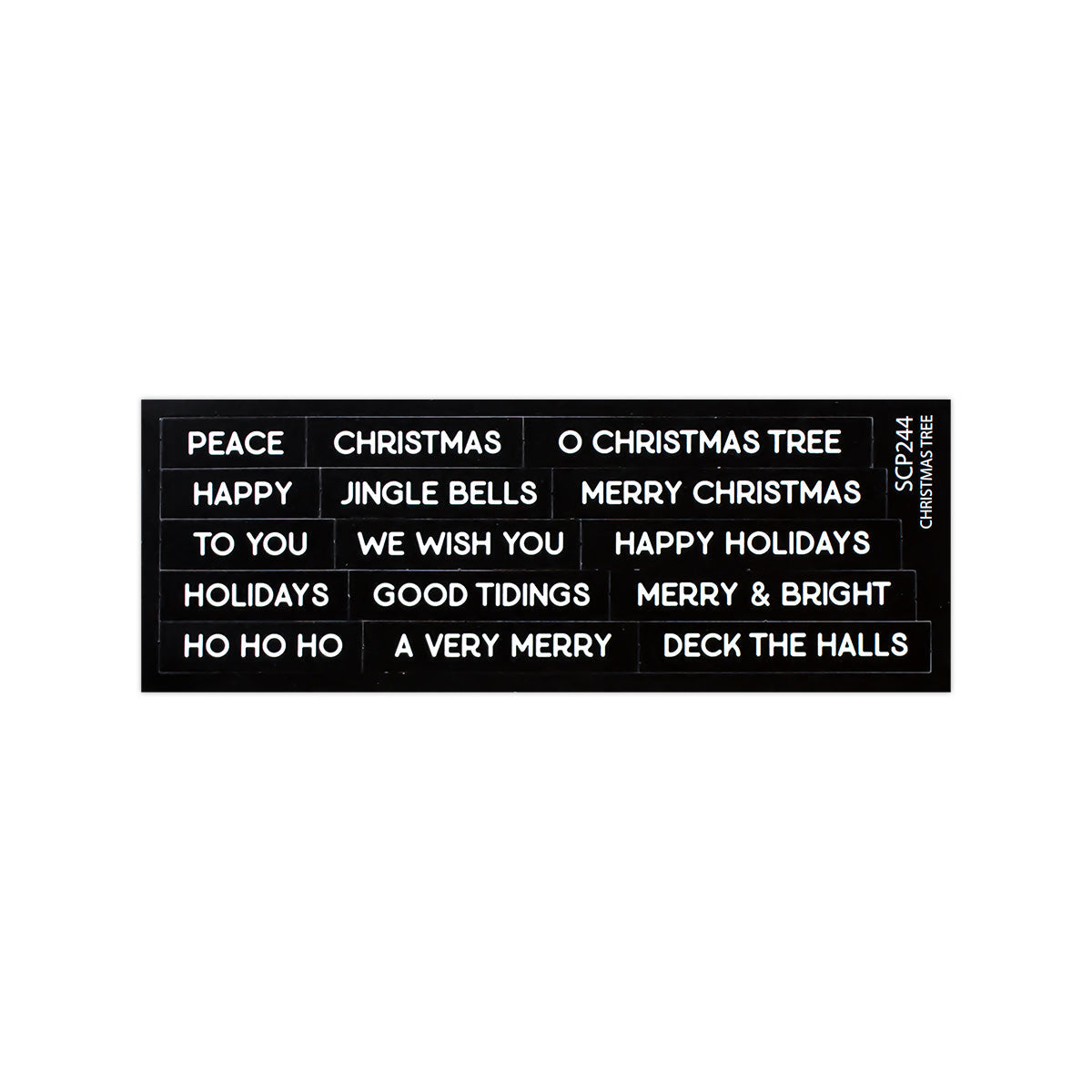 Subsentiments Christmas Tree Diecut Sheet