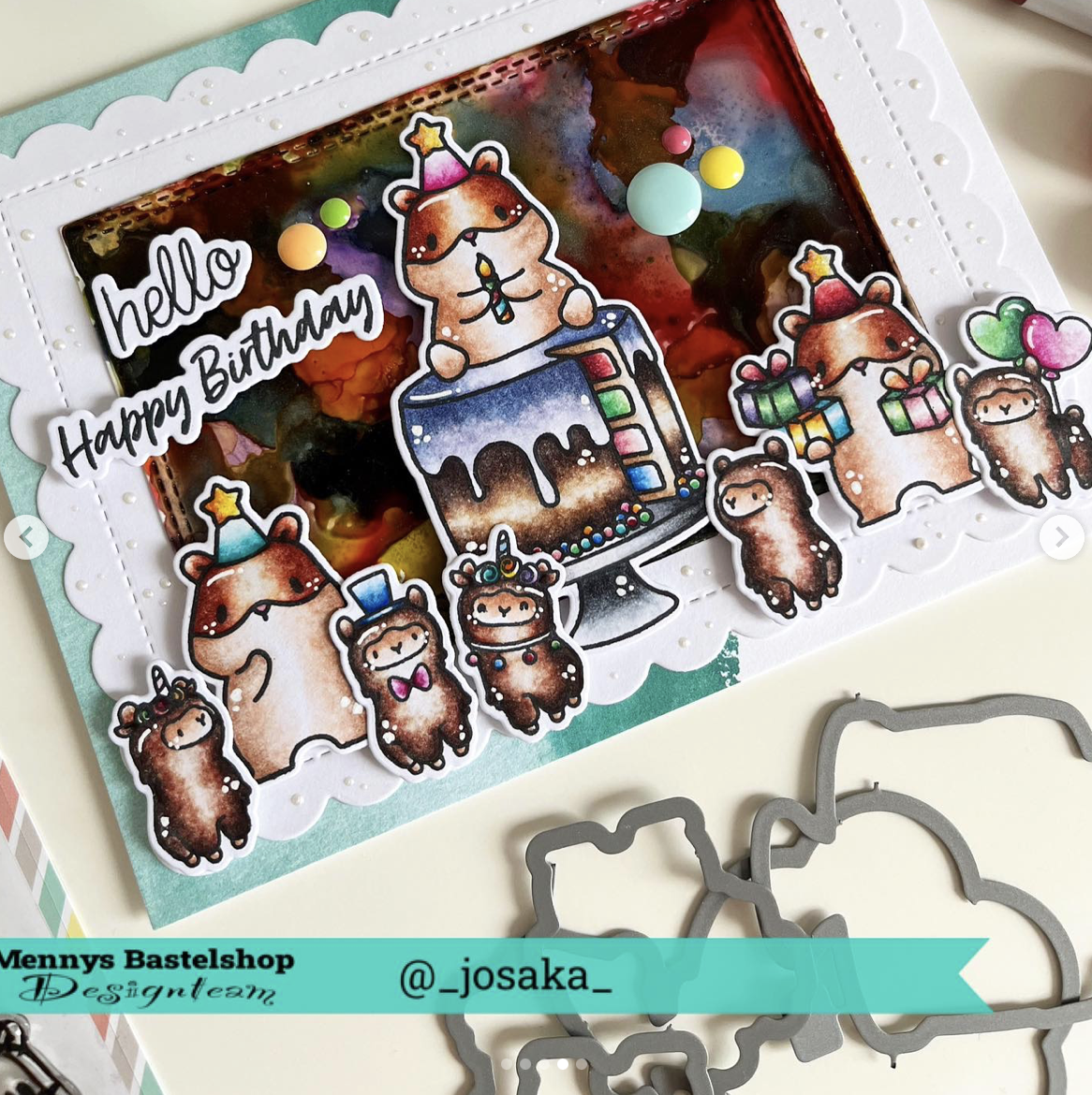 Auch der Hamster kann Kuchen essen!