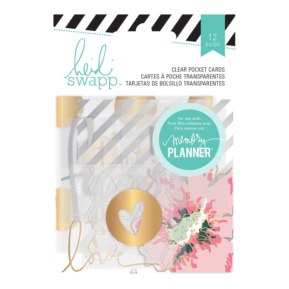 W/Foil - Hello Beautiful Clear Pocket Cards Heidi Swapp