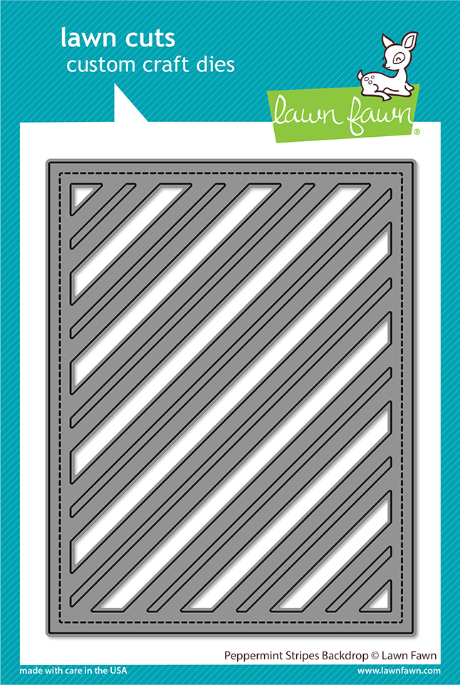 Peppermint Stripes Backdrop - Lawn Cuts