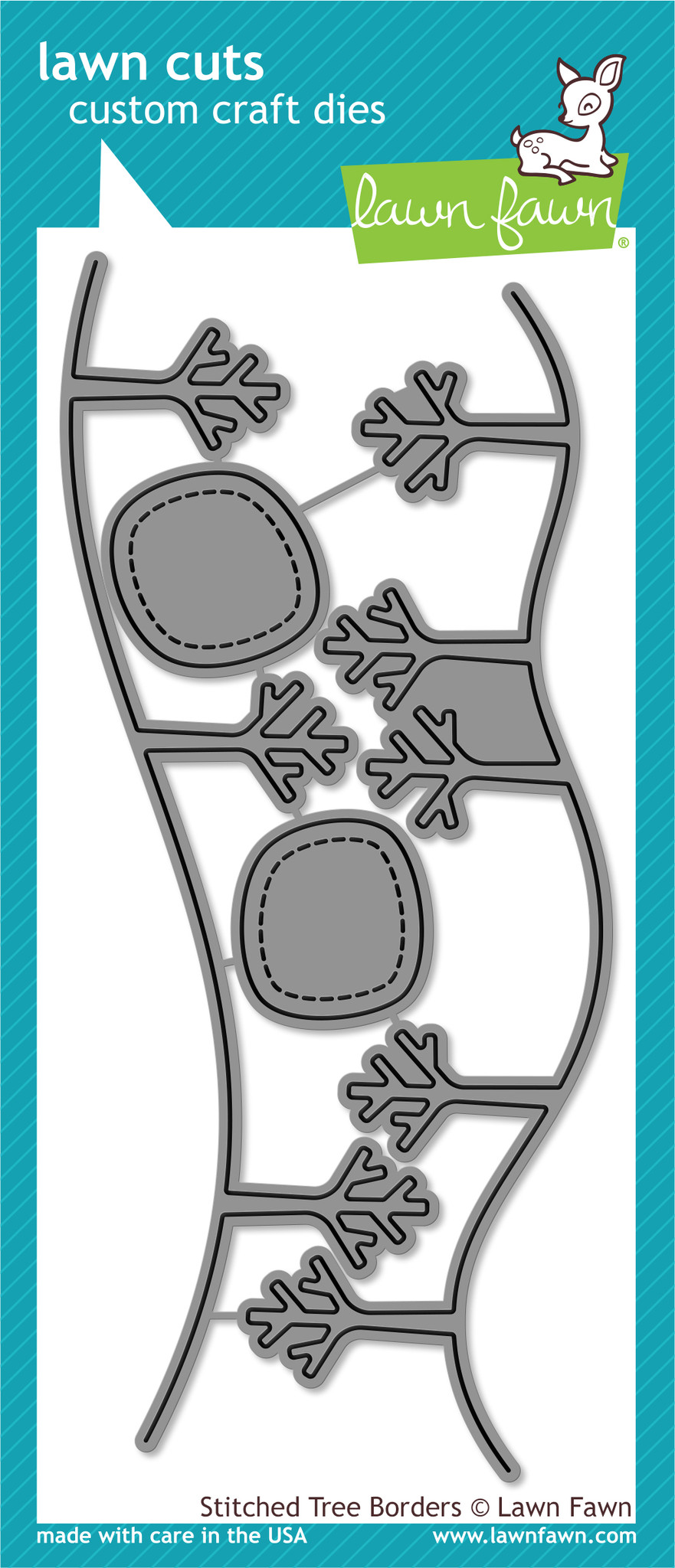 Stitched Tree Borders- lawn cuts Stitched Tree Borders- lawn cuts