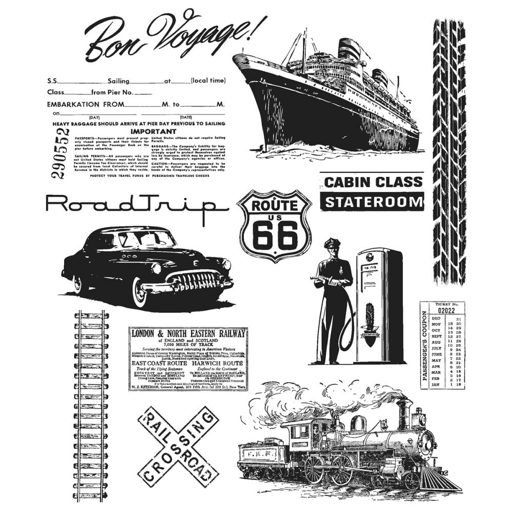 Travel Ways - Tim Holtz Cling Stamps Travel Ways - Tim Holtz Cling Stamps