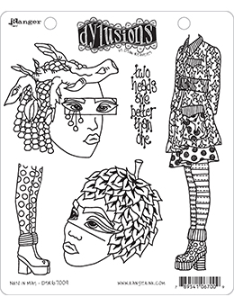 Nuts In May - Dyan Reaveley's Dylusions Cling Stamp