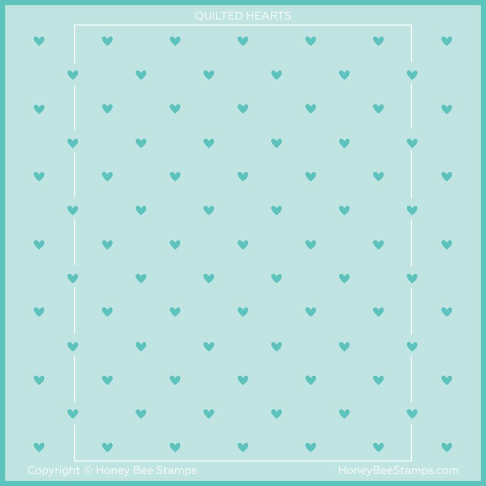 Quilted Hearts & Dots - Background - Set of 2 Quilted Hearts & Dots - Background - Set of 2