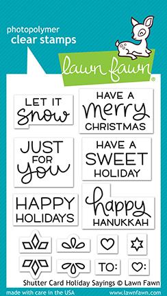 Shutter Card Holiday Sayings Shutter Card Holiday Sayings