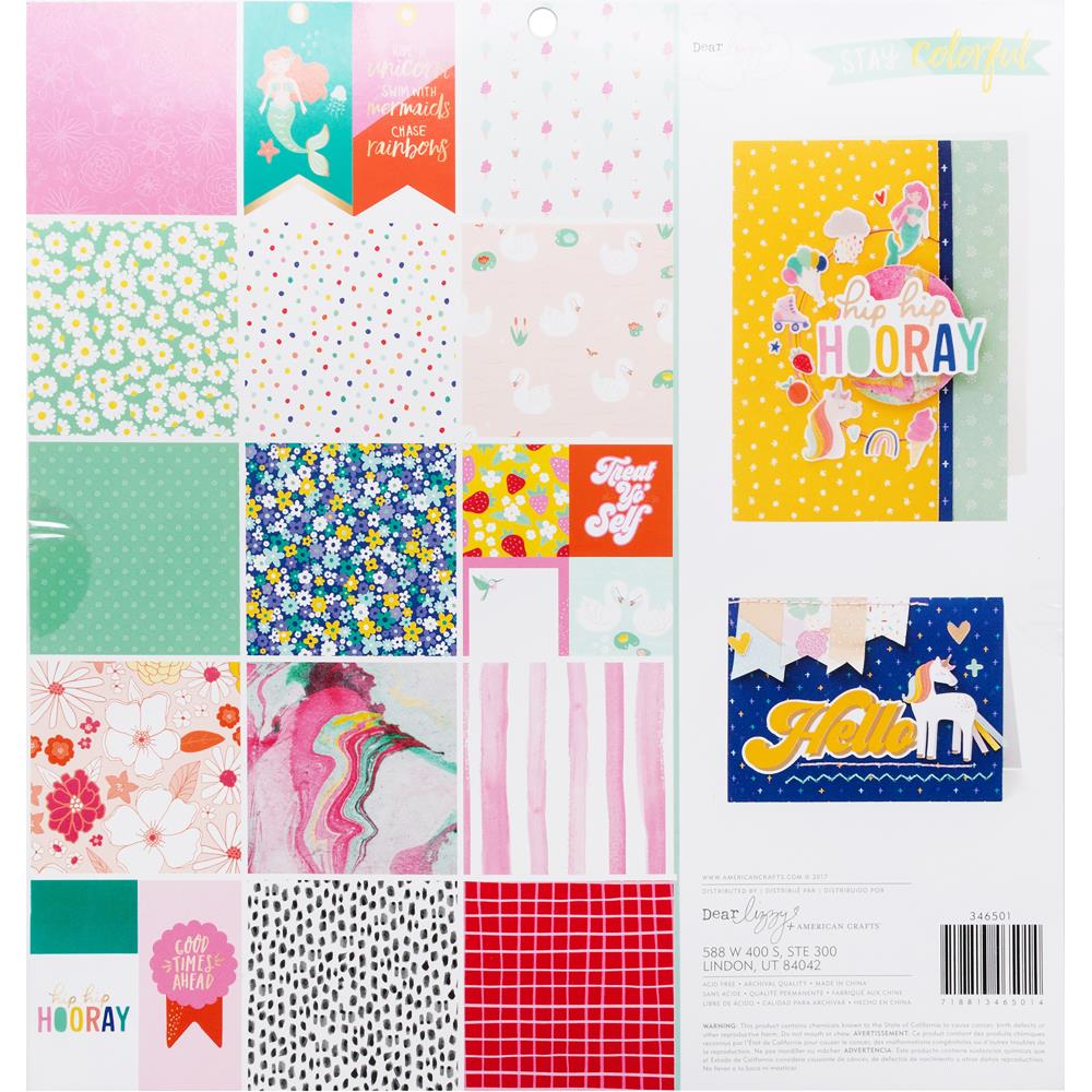 American Crafts Single-Sided Paper Pad 12x12 American Crafts Single-Sided Paper Pad 12x12