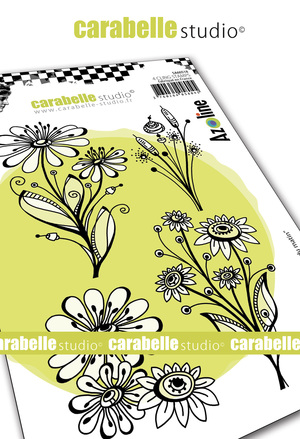 Bouquet du matin - Tampon A6 : by Azoline