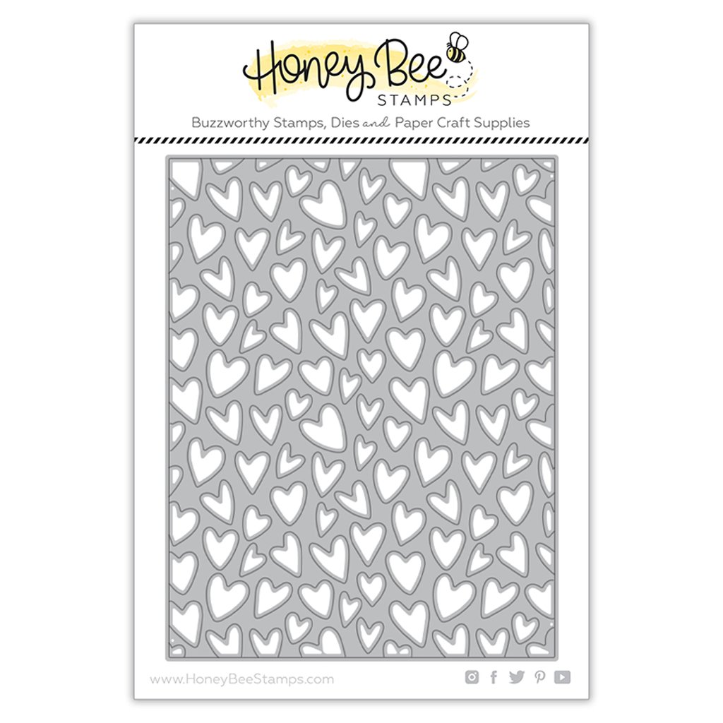 Whimsical Hearts A2 Cover Plate - Honey Cuts Whimsical Hearts A2 Cover Plate - Honey Cuts