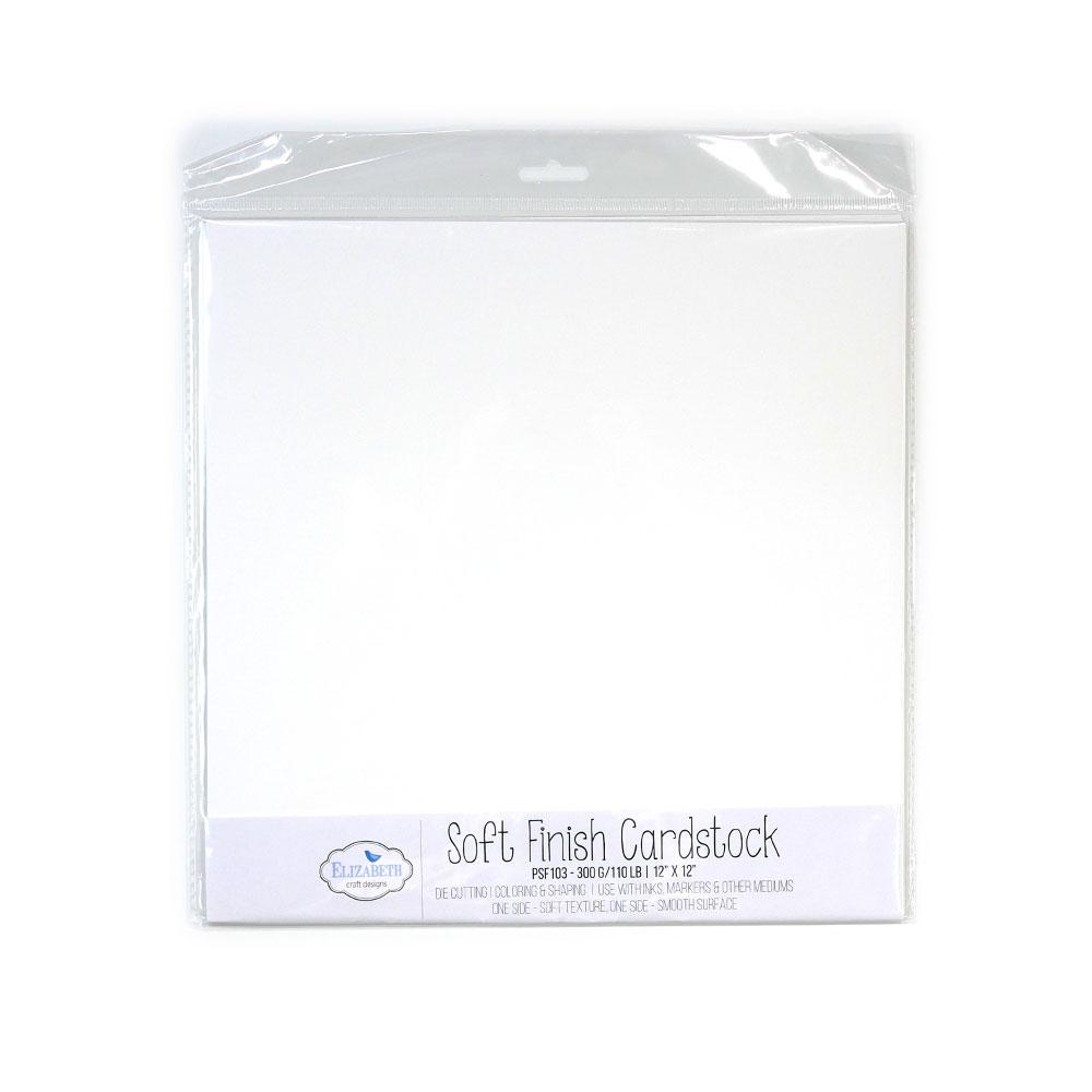 Soft Finish Cardstock - White -  300gr - 12"x12"