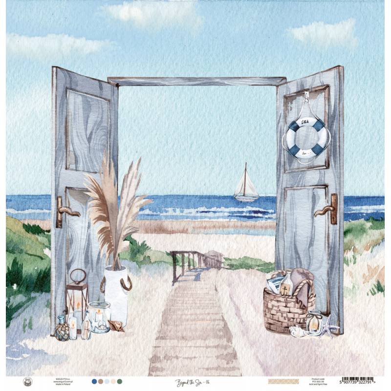 Paper 06 - Beyond the Sea - 12"x12"