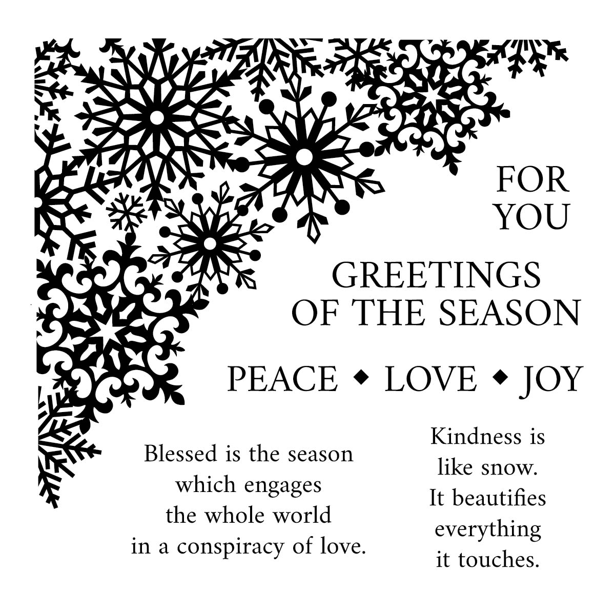 Peace Love and Joy Mini