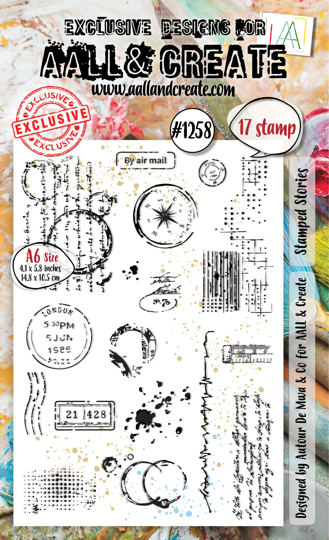 Stamped Stories - #1258 - A6 Stamp Set Stamped Stories - #1258 - A6 Stamp Set