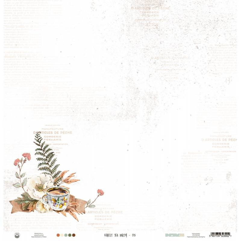 Paper 05 - 12"x12" - Forest Tea Party