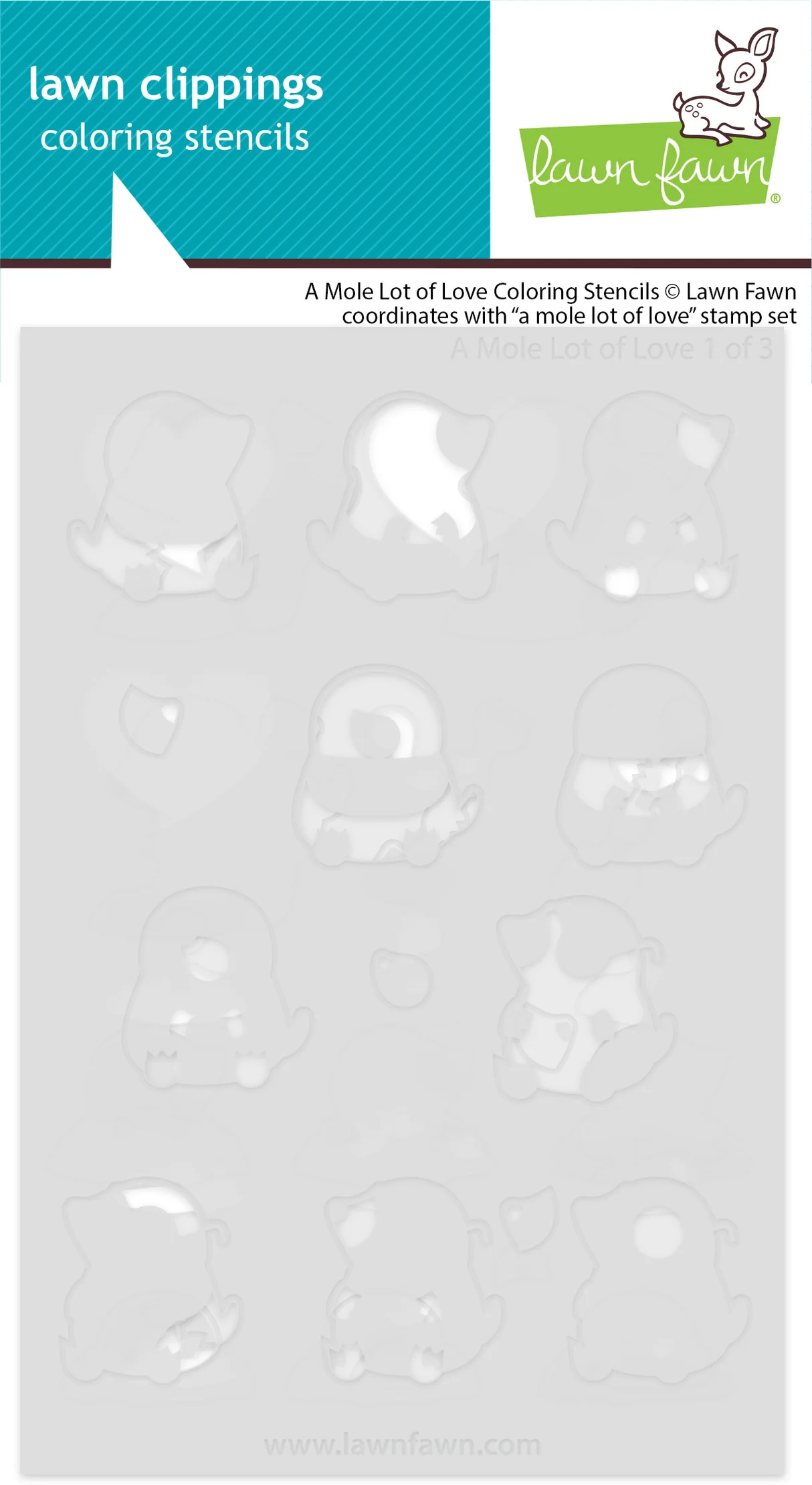 A Mole Lot of Love - Coloring Stencil 