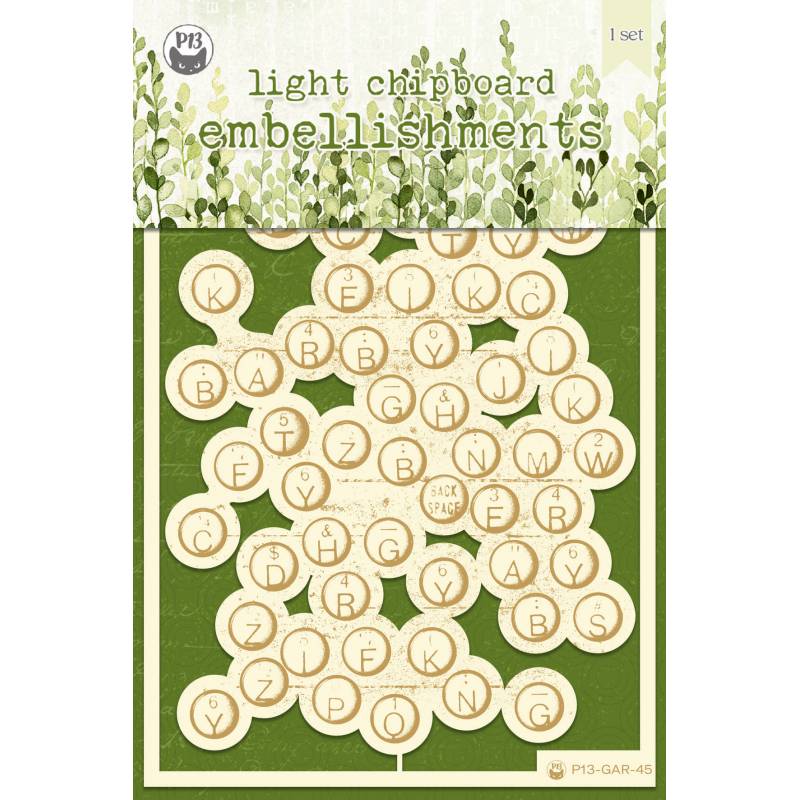 03 - Light Chipboard Embelishments - The Garden of Books