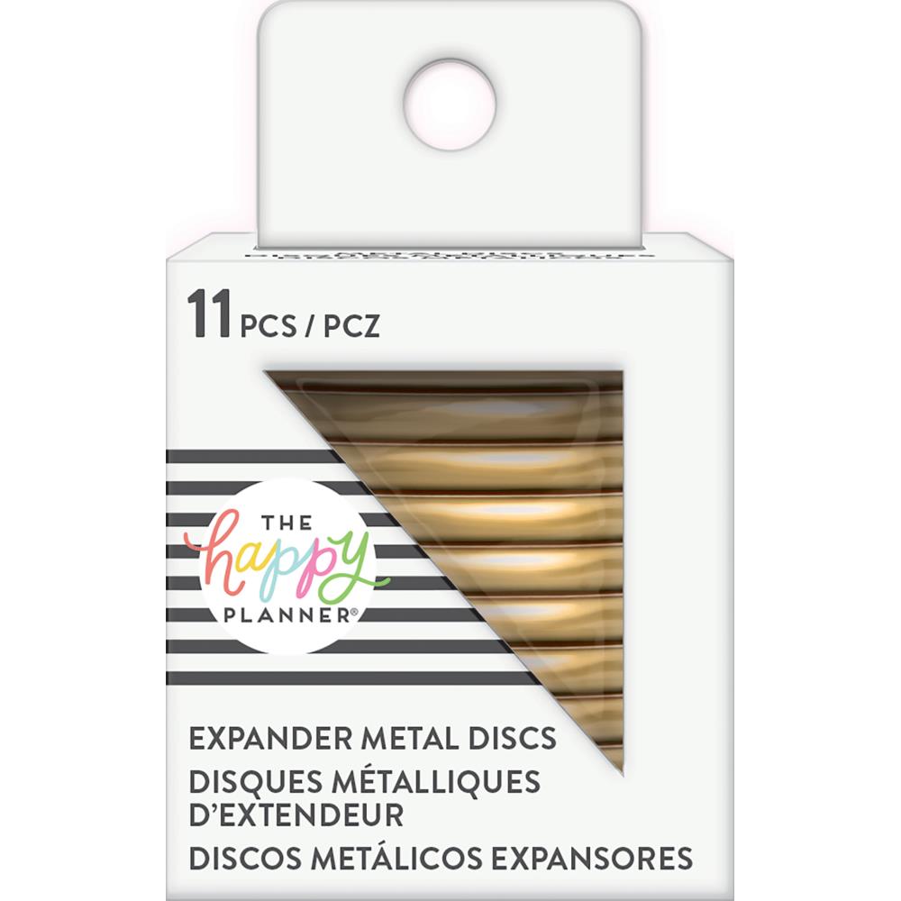 Gold - Metal Expander (BIG) Discs - Happy Planner - 1.75