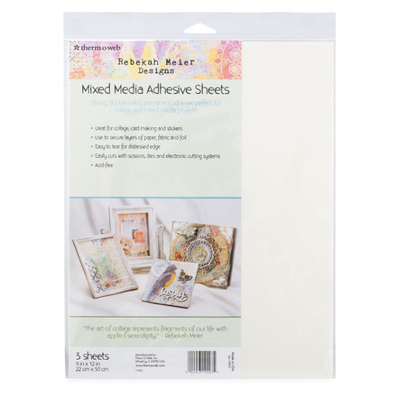 Adhesive Sheets 9" x 12" - Mixed Media - Rebekah Meier Designs