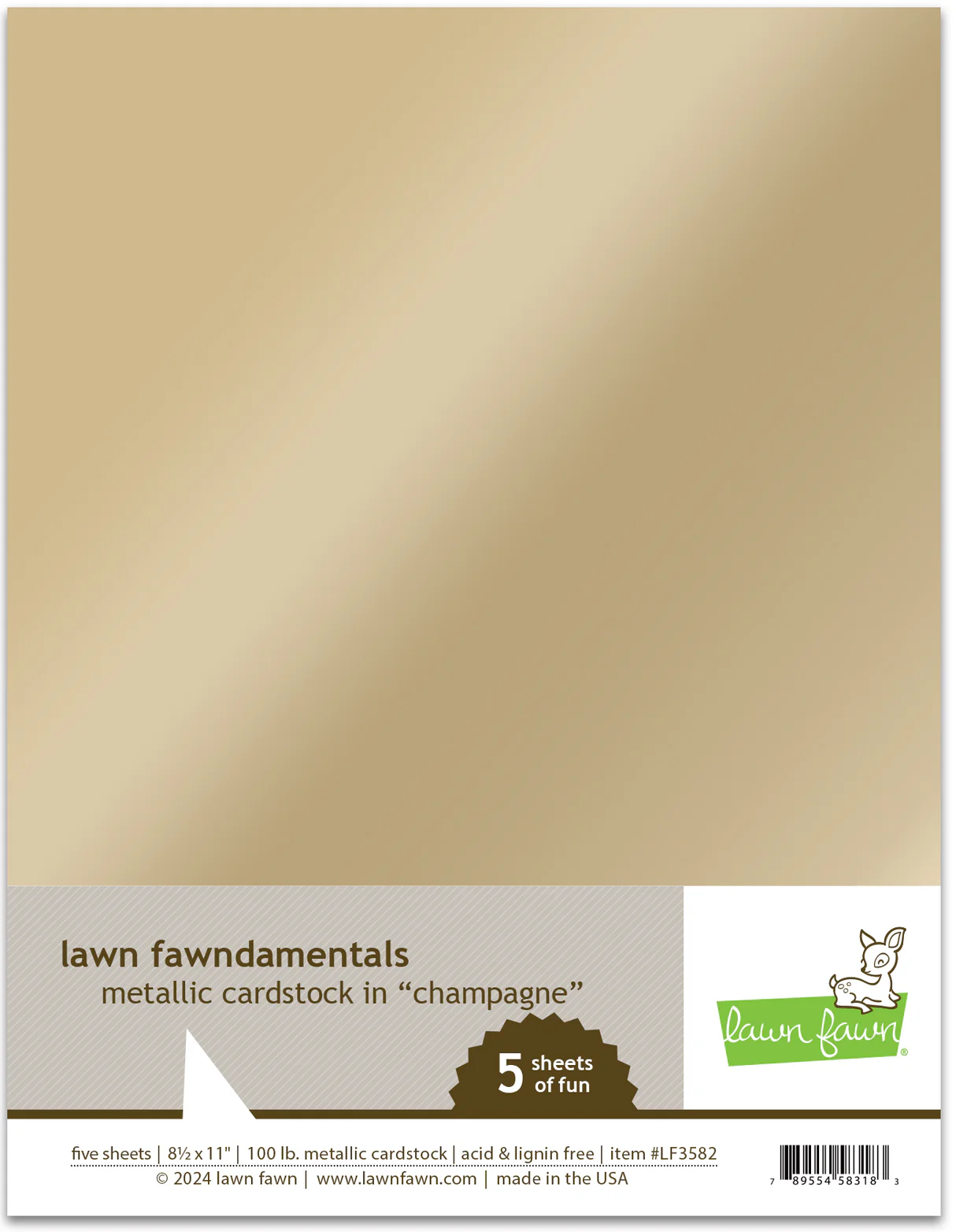 Metallic - Champagne - Cardstock