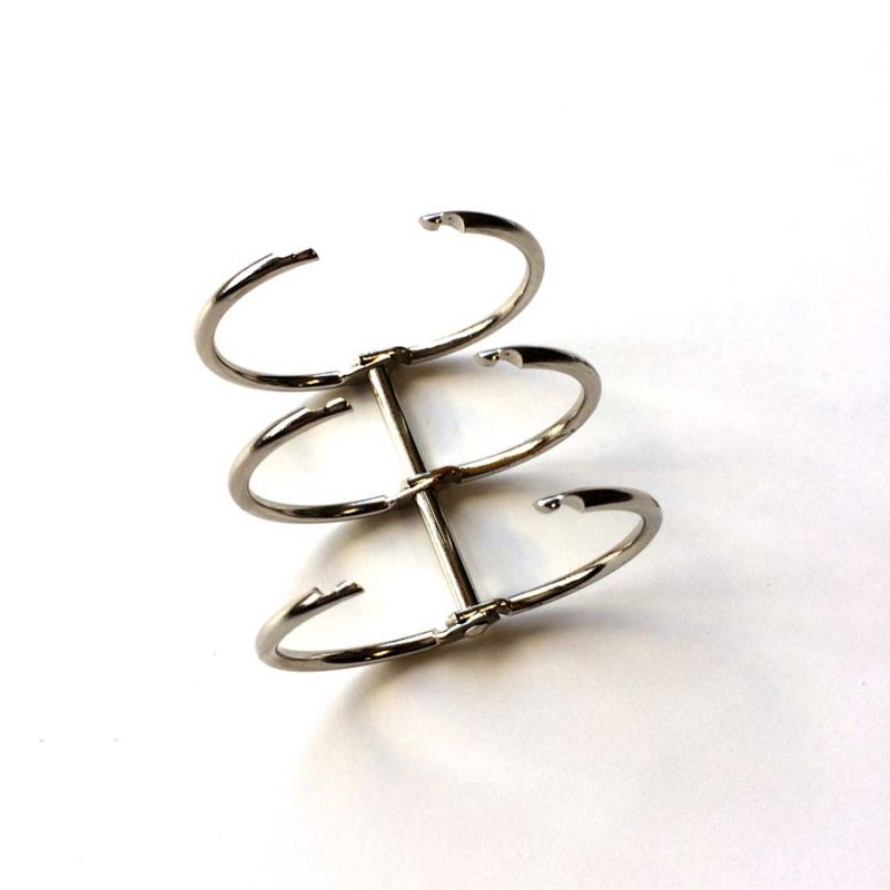 Binding 3 rings - 30mm Silver Binding 3 rings - 30mm Silver