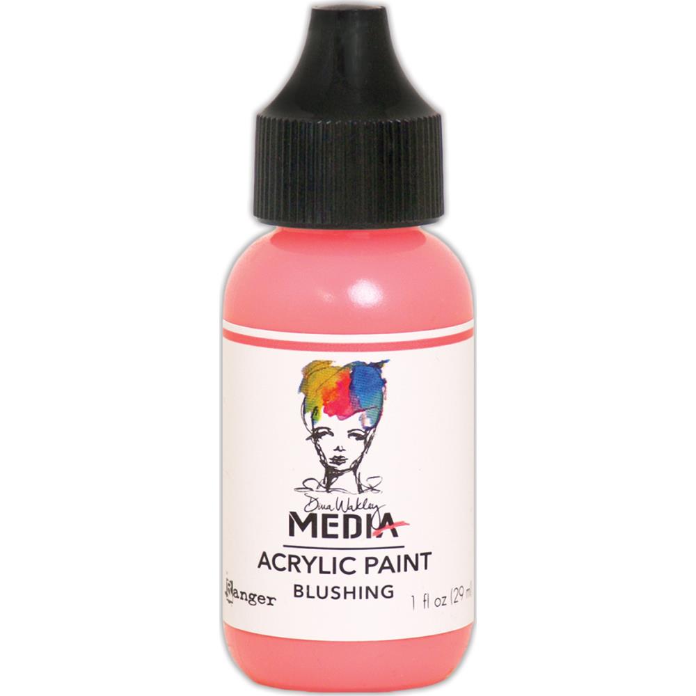 Blushing - Dina Wakley Media Heavy Body Acrylic Paint 1oz Blushing - Dina Wakley Media Heavy Body Acrylic Paint 1oz