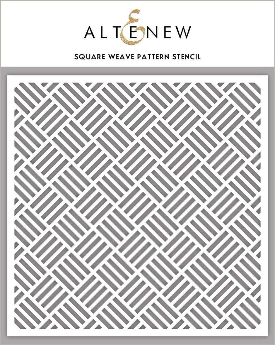 Square Weave Pattern - Stencil