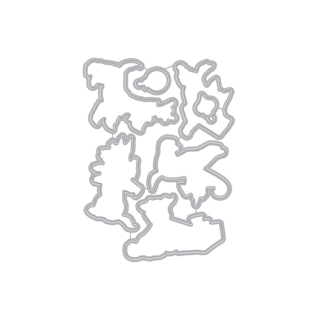 Merry Woof - Hero Arts Frame Cut Dies