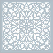 Square Mandala - Stencil