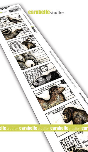 8 labels : Small animal Postcard - Cling Stamp Edge