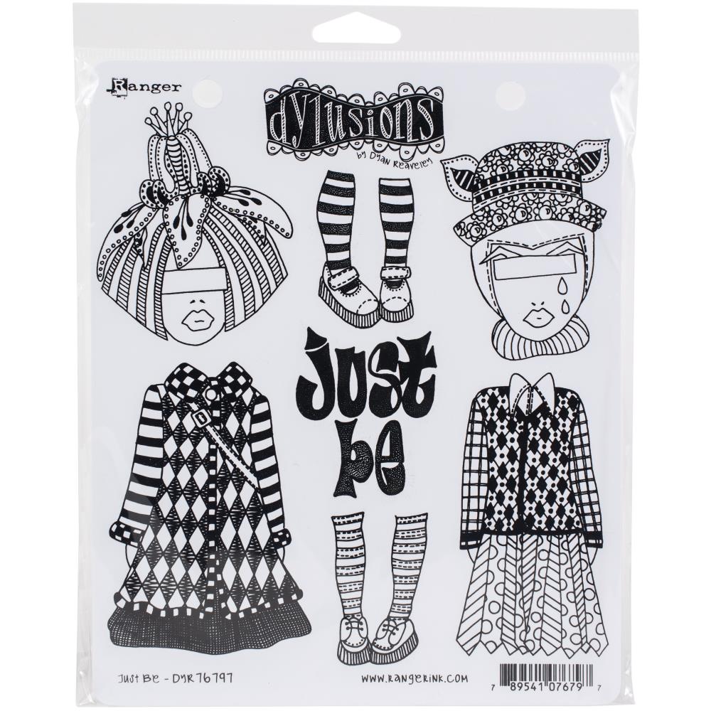 Just Be - Dyan Reaveley's Dylusions Cling Stamp