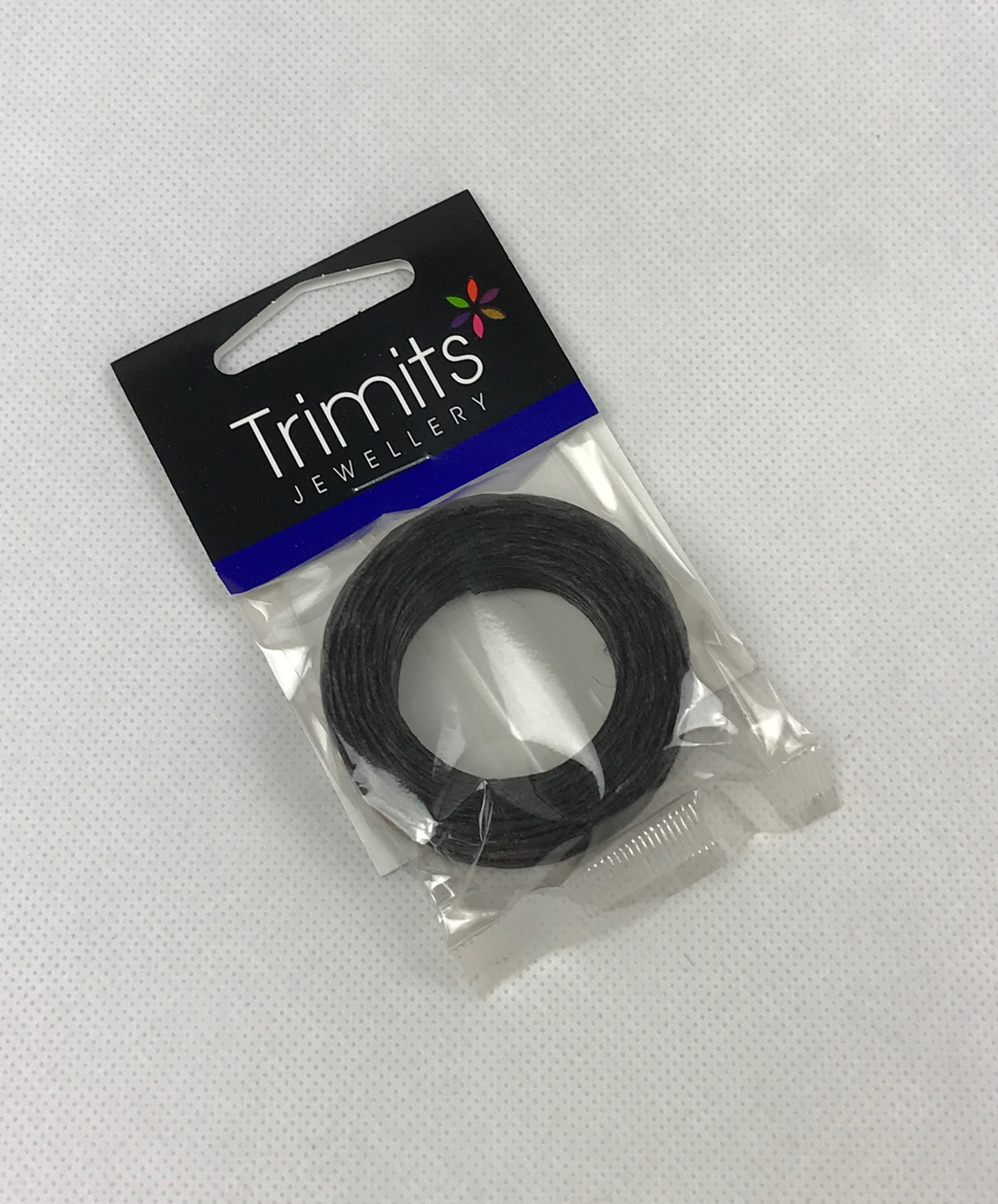 Leinengarn gewachst in schwarz