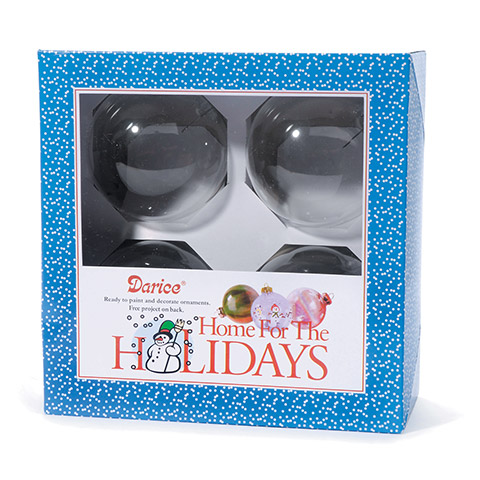 Glass Ornament - Clear - Heavy Duty - Round - 80mm Glass Ornament - Clear - Heavy Duty - Round - 80mm