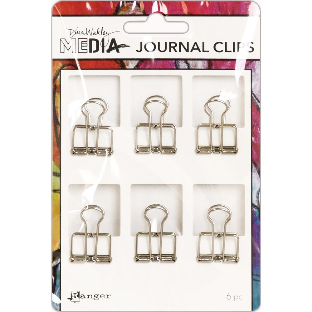 Dina Wakley Media Journal Clips 6/Pkg