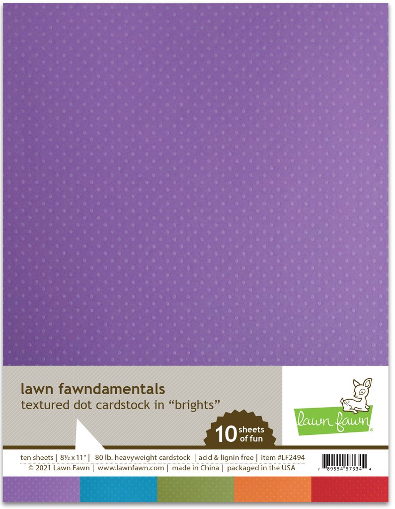 Brights - Textured Dot Cardstock - Lawn Fawn