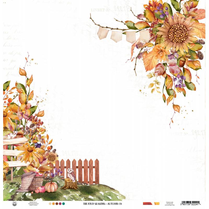Paper 04 - 12"x12" - The Four Seasons - Autumn Paper 04 - 12"x12" - The Four Seasons - Autumn