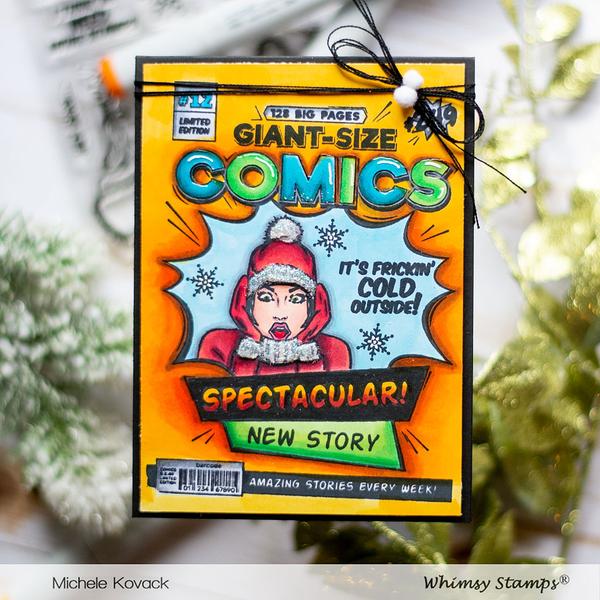 Comic Book Page - Rubber Cling Stamp Comic Book Page - Rubber Cling Stamp