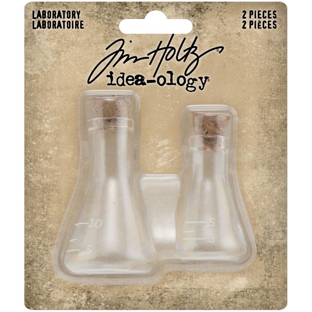 Laboratory - Small Corked Glass Flasks - Idea-Ology