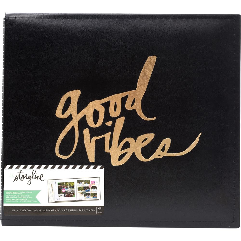 Good Vibes - Storyline2 - Post Bound Album - Heidi Swapp 12x12