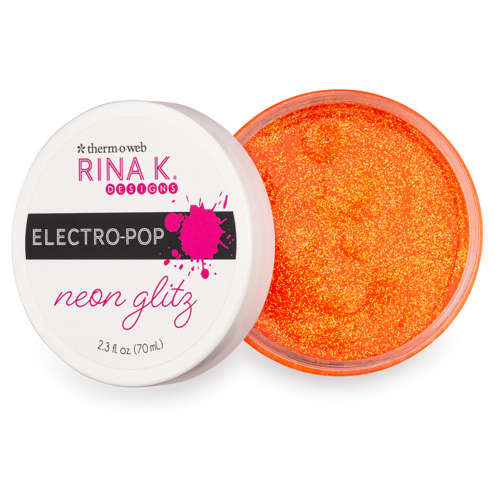 Orange Glow - Neon Glitz Glitter Gel