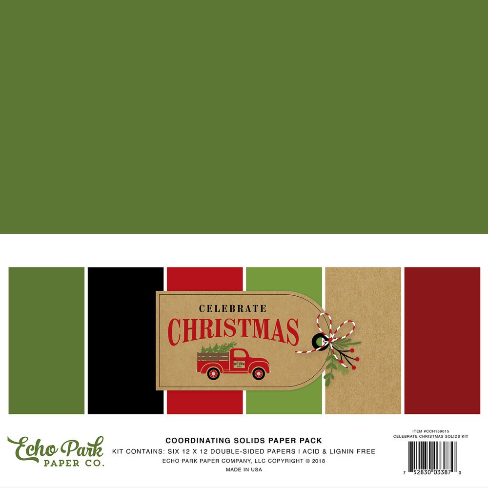 Celebrate Christmas Solids Kit - Echo Park