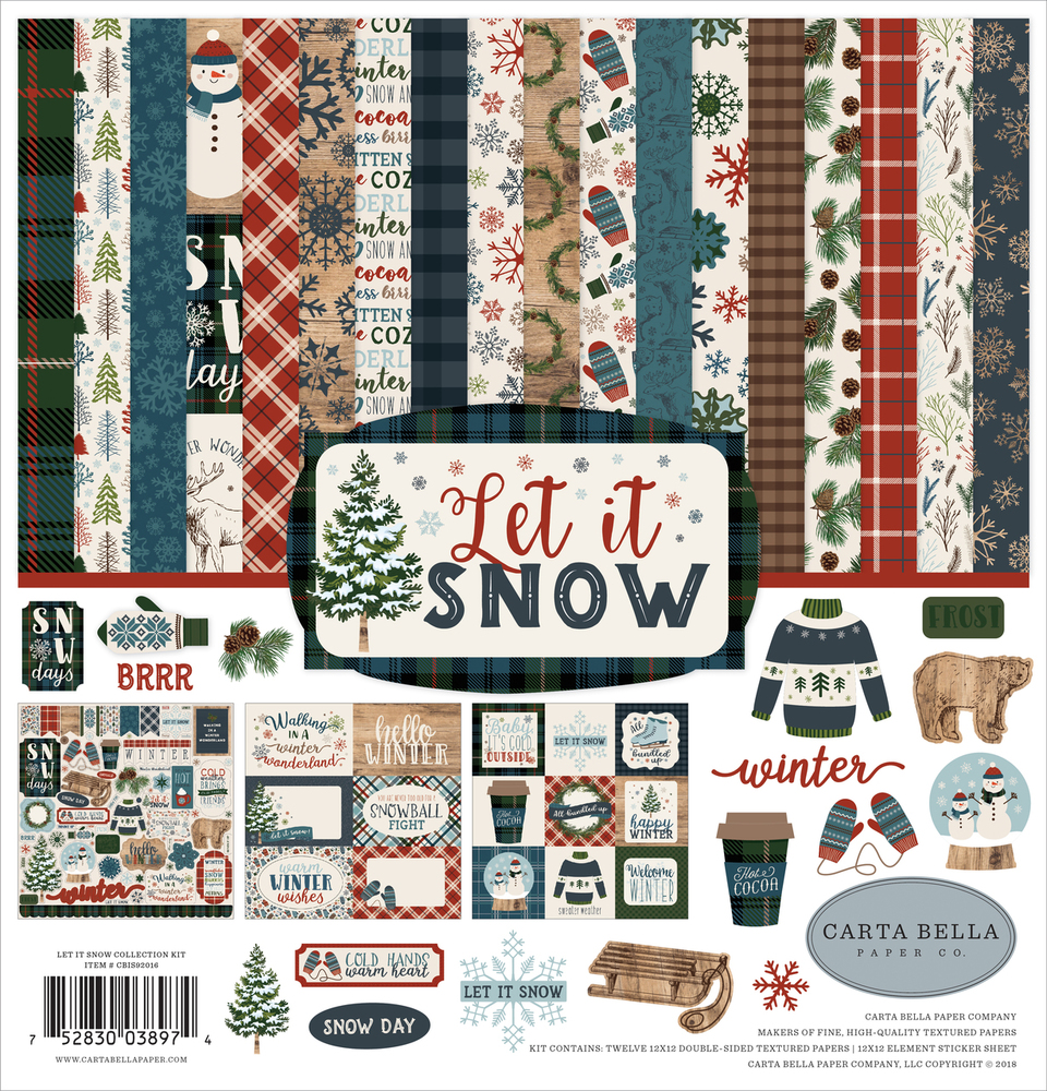 Let it Snow Collection Kit - Carta Bella Let it Snow Collection Kit - Carta Bella