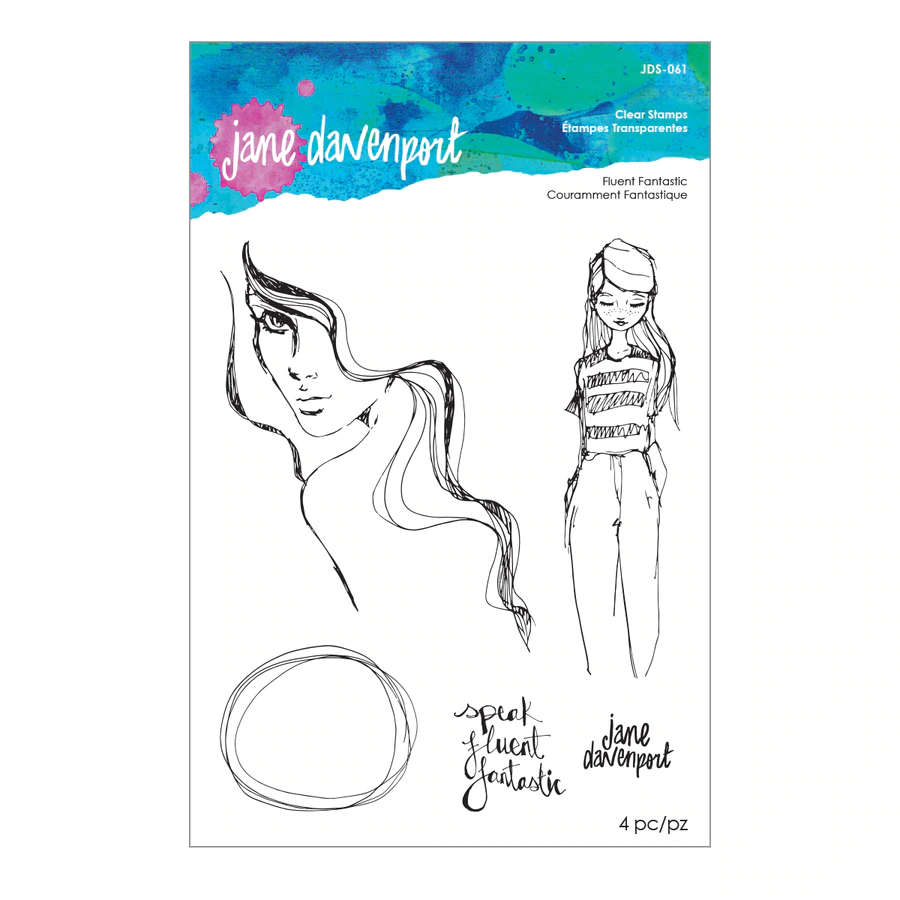 Fluent Fantastic - Acrylic Stamps - Jane Davenport