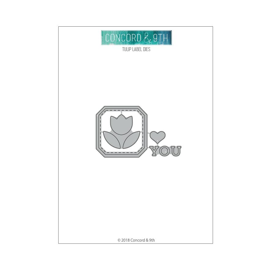 Tulip Label - Dies